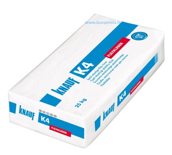 Knauf K4 Flexkleber īpaši elastīga flīžu līme (C2TE S1), 25kg